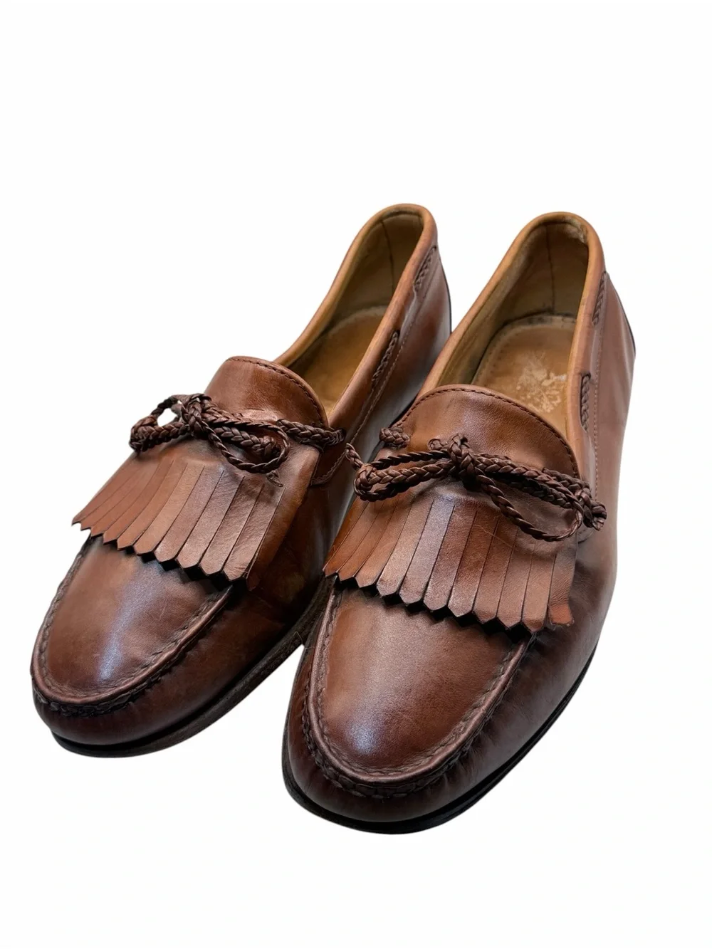 Allen Edmonds Nottingham Kiltie Tassel Loafers Brown Leather Men’s Size 11E